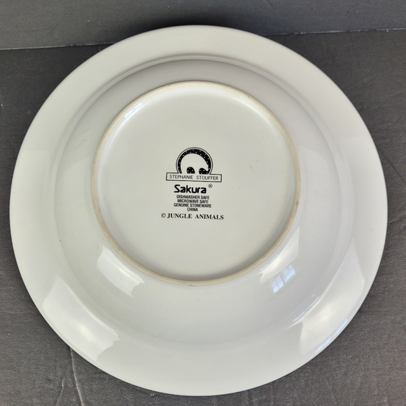 Sakura Jungle Animals Stoneware Dish Bowl - Picture 3 of 7